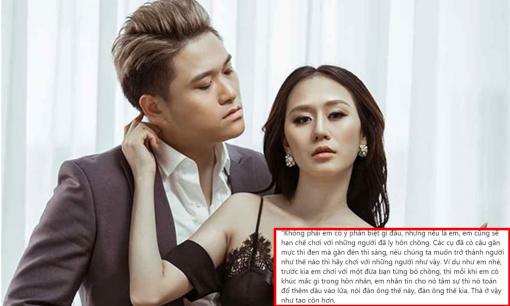 Dân mạng tranh cãi về quan điểm: 'Nên hạn chế chơi với người đã ly hôn chồng', vợ cũ Vũ Duy Khánh bình luận gây chú ý