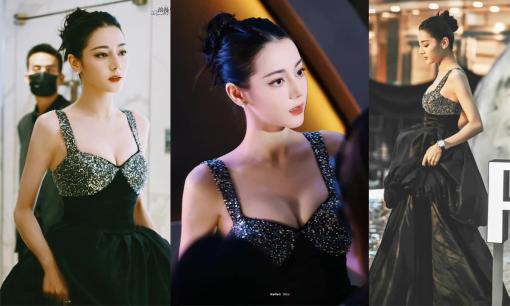 Địch Lệ Nhiệt Ba gây sốt khi diện đầm 'o ép' vòng một, nhan sắc của mỹ nhân Tân Cương không thể nghi ngờ