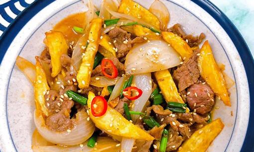 Sang thu, bỏ túi công thức làm món thịt bò xào khoai tây lạ miệng, 'đánh bay' vài bát cơm trong tích tắc
