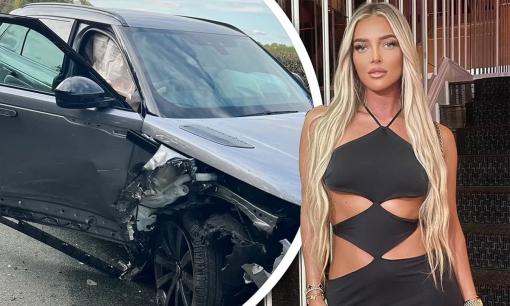 Cựu ngôi sao của show hẹn hò nổi tiếng 'Love Island' thoát chết sau tai nạn xe hơi kinh hoàng