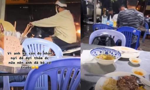 Ăn chậm, cô gái bị bạn trai bỏ lại quán, dân mạng cũng phát cáu: 'Đếm từng hạt cơm bỏ miệng hả?'