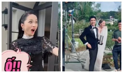 Hương Giang bắt gặp Bình An và Phương Nga chụp ảnh cưới, biểu cảm của nàng hậu siêu hài