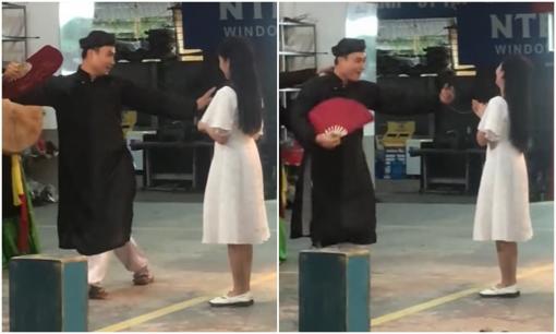 Hậu trường 'Gara hạnh phúc': Phó lãnh đạo Trung Trâu hát cải lương chúc mừng sinh nhật Vân Vân cực hài khiến dân mạng 'cười bò'