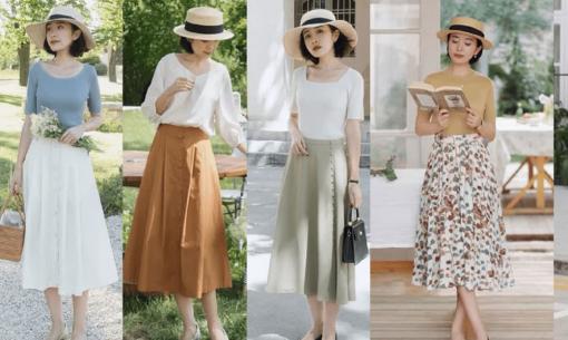 Đây là chiếc váy chớm thu mà phái đẹp nên có, không những thanh lịch mà còn toát lên khí chất 