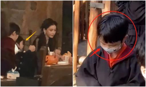 Bọt Biển Nhỏ lộ ảnh chính diện, chiều cao vượt eo Angelababy, có nét quyến rũ giống Huỳnh Hiểu Minh