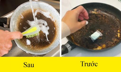 9 mẹo cọ rửa nhàn tênh: Đánh bay vết cháy đen đầy dầu mỡ ở đáy chảo, trả lại vẻ sáng bóng như mới