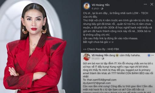 Hacker cũ 'tấn công' facebook Võ Hoàng Yến sau 4 năm bị chê 'còn non lắm'