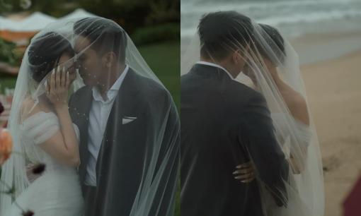 Liêu Hà Trinh tung bộ ảnh cưới được chụp giữa thời tiết mưa bão, khoảnh khắc nào cũng vô cùng lãng mạn