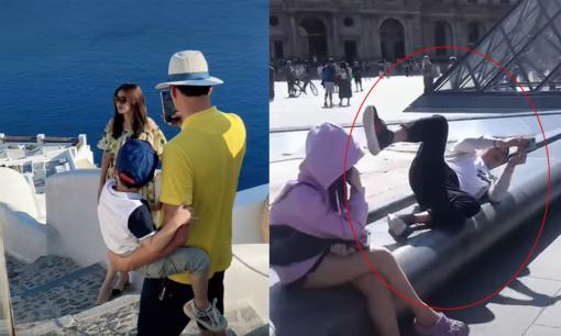 Á hậu Thanh Tú hé lộ loạt khoảnh khắc 'lăn xả' của chồng doanh nhân để chụp ảnh đẹp cho vợ