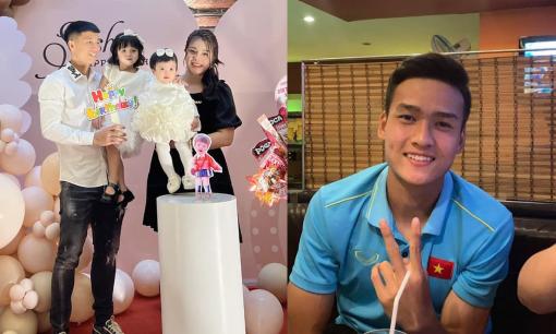 Trung vệ Bùi Tiến Dũng tổ chức sinh nhật cho ái nữ, Đội trưởng U23 Việt Nam vào nhận làm 'con rể'