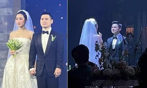 Đám cưới Hoa hậu Đỗ Mỹ Linh và thiếu gia Đỗ Vinh Quang: Cô dâu bật khóc khi bày tỏ tình cảm với chồng