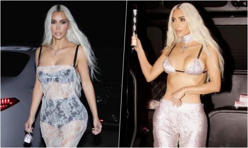 Kim Kardashian 'gây choáng' trong bữa tiệc sinh nhật tuổi 42 