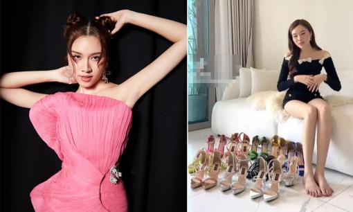 Tậu xế sang chưa lâu, MC 'thuộc 3000 chữ' Thanh Huyền lại khoe cùng lúc 12 đôi giày hàng hiệu đắt đỏ 