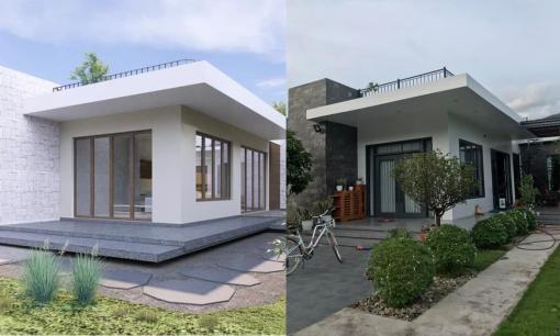 Kinh nghiệm từ A-Z xây dựng nhà cấp bốn mái bằng với không gian tràn ngập ánh sáng nhờ giếng trời