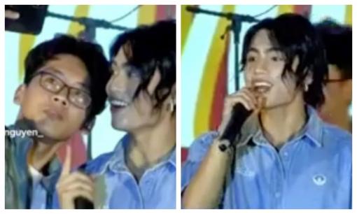 MONO ghi điểm với hành động 'xoa dịu' bảo vệ khi fans bất ngờ nhào ra sân khấu chụp ảnh