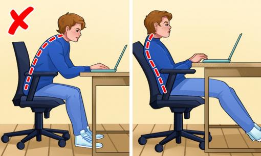 Cách ngồi trước máy tính sao cho đúng, giảm thiểu các chứng bệnh của dân văn phòng