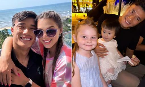 Dự tiệc cùng bạn bè, thủ môn Bùi Tiến Dũng 'ghi điểm' với tài chăm trẻ khi sắp làm 'bố bỉm sữa'