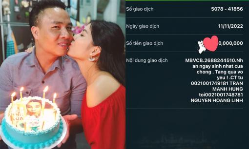 Mừng sinh nhật chồng, BTV Nguyễn Hoàng Linh hạnh phúc vì được bạn đời 'chuyển khoản' tặng quà