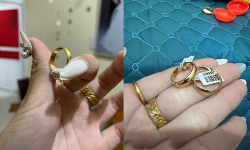 Chú rể bức xúc đăng đàn ngay sau đám cưới vì được tặng nhẫn vàng giả
