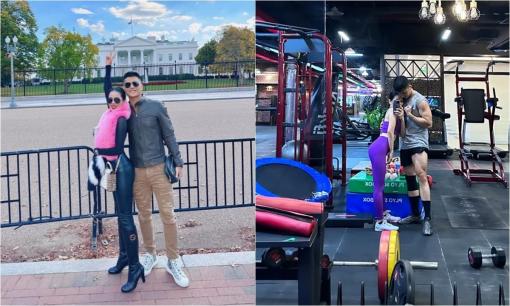 Lệ Quyên chăm chỉ tập tành giữ dáng, còn khoe ảnh tình tứ hết nấc bên Lâm Bảo Châu 