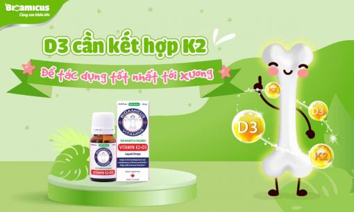 Trẻ sơ sinh nên dùng D3 hay D3K2? Chọn loại nào tốt nhất?