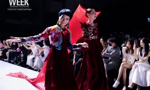 Ca sĩ Ngọc Khuê lần đầu làm model tại Tuần lễ thời trang Quốc tế Việt Nam 2022