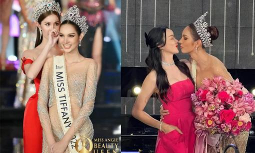 Tân Hoa hậu Chuyển giới Thái Lan 2022 ngọt ngào hôn bạn gái sau đăng quang