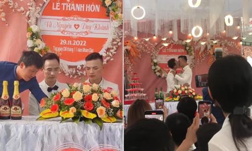 Đám cưới của cặp đồng tính nam ở Thanh Hóa gây 'bão mạng' 
