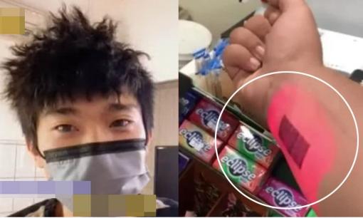 Người đàn ông Đài Loan quyết định xăm mã vạch để sử dụng bản quét thanh toán khi mua sản phẩm