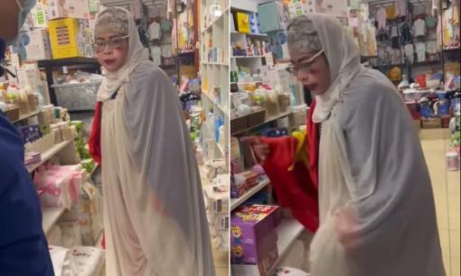 'Hot girl quỵt tiền' Bella xuất hiện với diện mạo lạ, bị tố 'dòm ngó' tiền cúng ông Địa