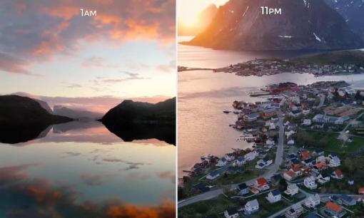 Có một nơi ở châu Âu, nơi mặt trời không lặn bốn tháng một năm