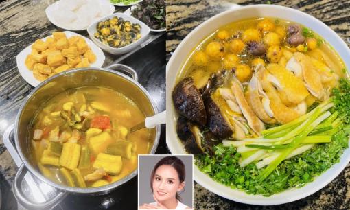 Diễn viên Lã Thanh Huyền trổ tài nấu loạt món ăn ngon vào mùa đông, đã đẹp giỏi lại còn đảm đang