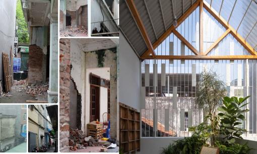'Hô biến' nhà từng bỏ hoang một phần thành không gian cực đáng sống, nhiều khoảng xanh