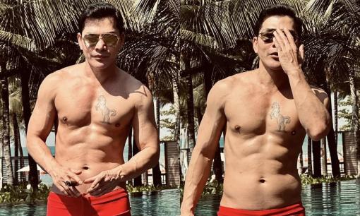 Trần Bảo Sơn khoe body cực 'xịn' ở tuổi 50