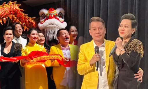 Việt Hương ôm chầm thầy Minh Nhí khóc nghẹn, Lê Lộc kề cạnh thân mật bên Tuấn Dũng 