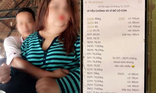 Vợ giảm từ 90kg xuống 68kg để có con, khi đọc được ghi chú, chồng 'rưng rưng nước mắt' 