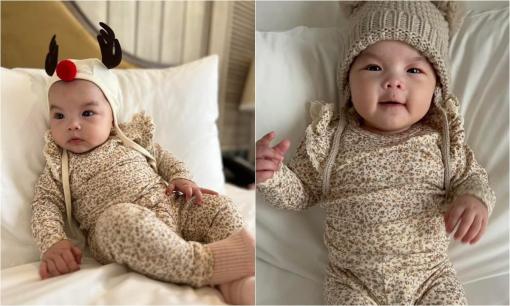 Phạm Quỳnh Anh tung bộ ảnh đáng yêu của con gái, nhóc tì được khen giống mẹ ở điểm này