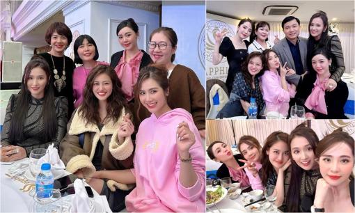 Dàn mỹ nhân của 'Vũ trụ VFC' tưng bừng hội ngộ trong tiệc cuối năm, đạo diễn Đỗ Thanh Hải cũng có mặt