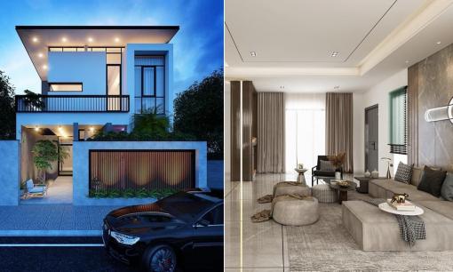 Nhà hai tầng mặt phố với thiết kế hiện đại, được các cặp vợ chồng trẻ ưa chuộng trong năm 2022