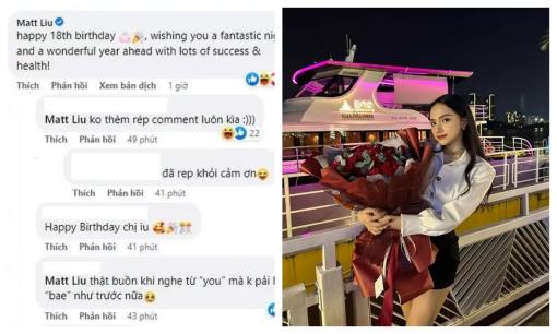 Matt Liu chúc mừng sinh nhật Hương Giang nhưng xóa vội?