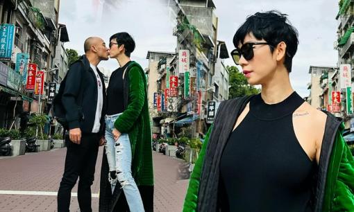 Xuân Lan du lịch cùng ông xã, khóa mối tình tứ tại đường phố