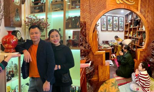 Tự Long cùng vợ con chuyển về nhà mới, không gian mang đậm nét truyền thống 