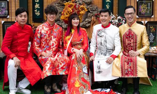 MC Anh Quân cùng dàn nghệ sĩ khoe sắc cùng áo dài đón Tết