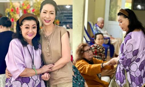 NSND Kim Cương xúc động hội ngộ cùng đồng nghiệp tại Viện dưỡng lão nghệ sĩ