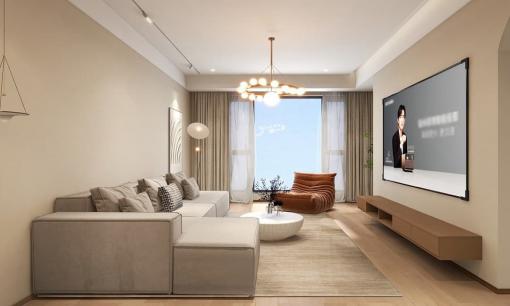 Cải tạo thiết kế căn hộ nhỏ ba phòng ngủ 84m2, phong cách hiện đại và đơn giản, màu sắc ấm áp và không gian rộng hơn