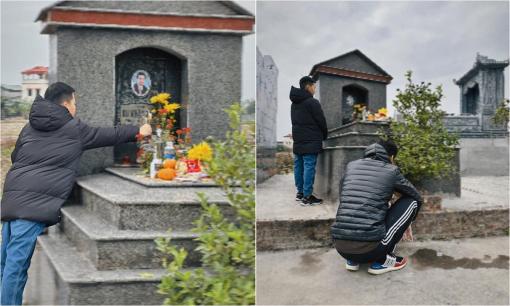 Bảo Thanh đăng ảnh con trai thắp hương viếng mộ ông ngoại từng là nghệ sĩ nổi tiếng kèm chia sẻ xúc động