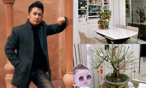 Bằng Kiều hiếm hoi khoe không gian sống sang trọng với bạn gái mới và con trai út 