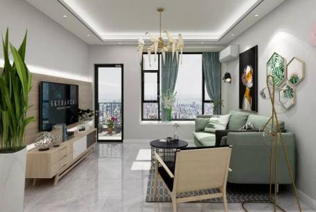 Căn nhà có thiết kế nội thất Bắc Âu, rộng 88 mét vuông được tạo nên từ màu xanh tươi mát, khiến người ta cảm thấy thoải mái lạ thường 