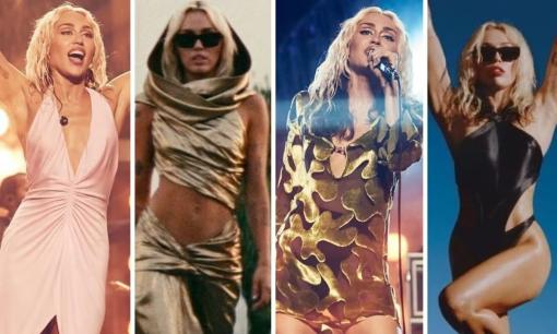 Phong cách thời trang 'lưu trữ thời đại' của Miley Cyrus: Từ chiếc váy năm 1996 của Gucci đến chiếc váy Versace năm 2005