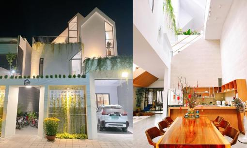 Cặp vợ chồng ở Đồng Nai dành 8 tháng xây nhà mái chóp, thiết kế bên trong cực ấn tượng, tràn ngập ánh sáng